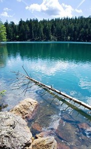 ledovcove Cerne jezero (1008 m n m.), NP Sumava, Ceska republika